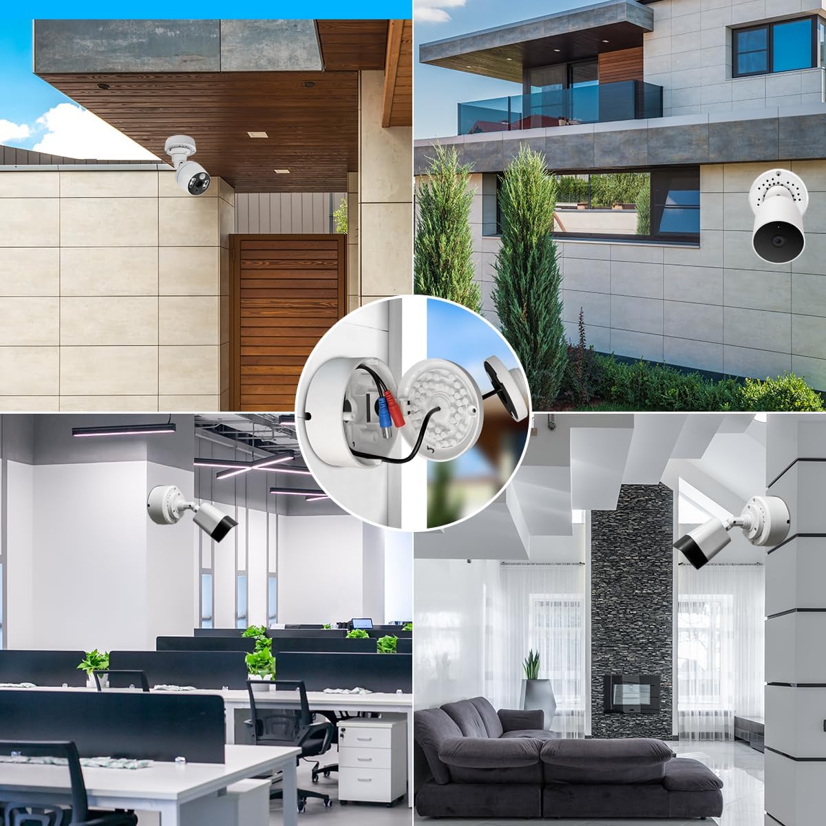 WEILAIFE Waterproof Junction Box for Cameras Electrical Enclosure for IP Cameras Indoor/Outdoor Screw Cable DIY Case Plastic
