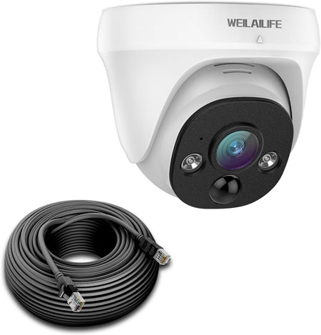 新品未使用WEILALIFE 防犯カメラ IP66 130°広角 Amazon.co.jp: 【双方向通話・130° 超広角】防犯カメラ