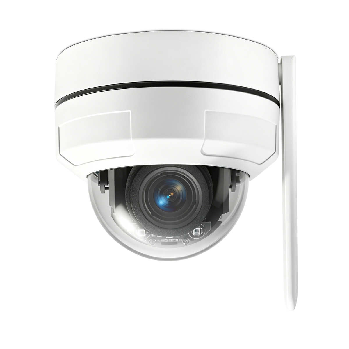 ring ワイヤレス ネットワークカメラ 500万画素 金属外殼 家庭用ドーム型ワイヤレス防犯カメラ単体屋外対応