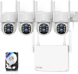 画像をギャラリービューアに読み込む, 【双方向通話・ダブルレンズ】防犯カメラセット 防犯カメラシステム ネットワークカメラ Wi-Fiカメラ ワイヤレス屋内防犯カメラセット 監視カメラ・録画機セット