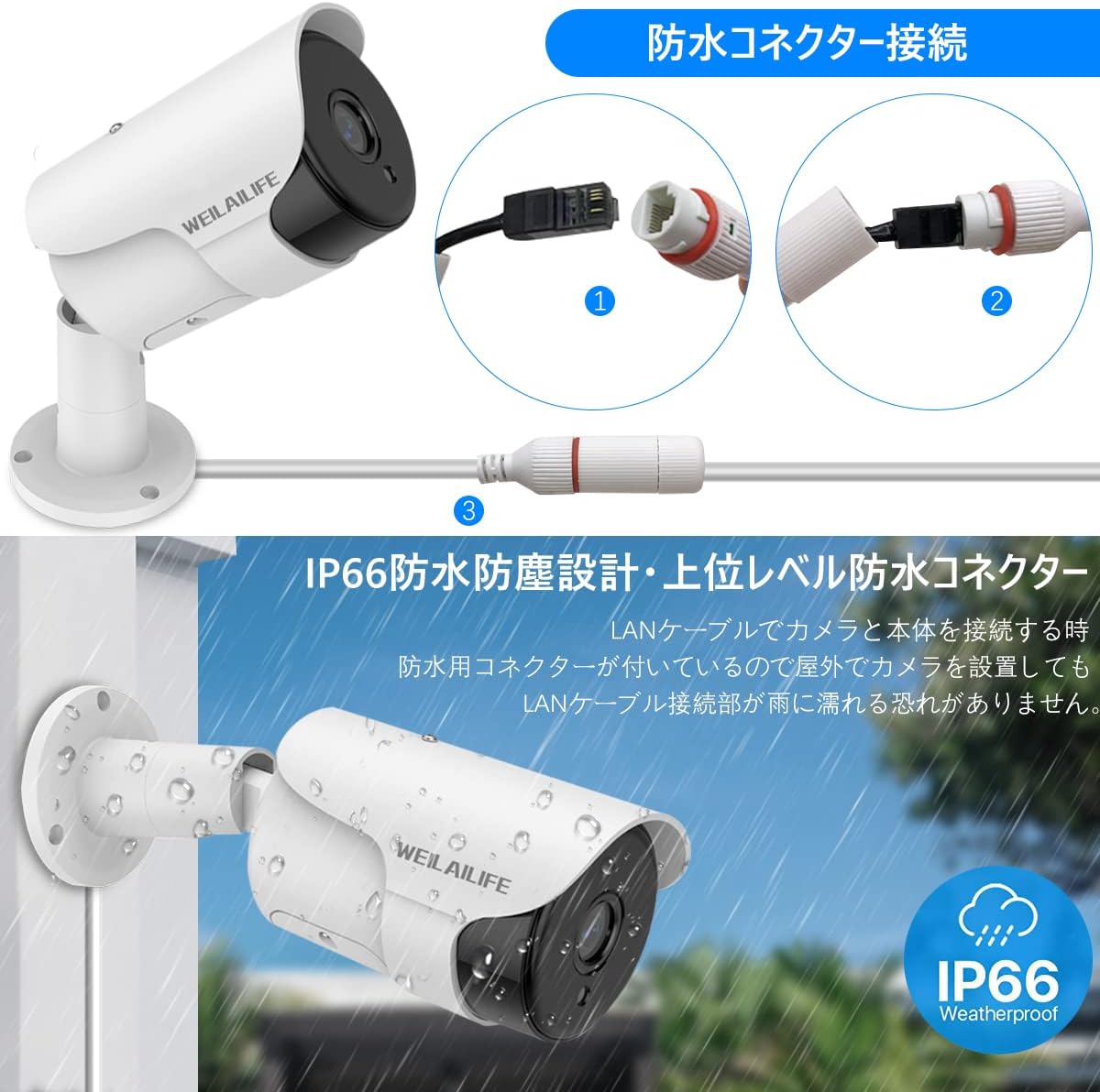 防犯カメラ SONY製 POE 500万画素 IP（LAN接続） 高画質 監視カメラ 屋外 屋内 赤外線 夜間撮影 3.6mmレンズ 即日発送 -  防犯カメラ