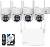 画像をギャラリービューアに読み込む, 【双方向通話・ダブルレンズ】防犯カメラセット 防犯カメラシステム ネットワークカメラ Wi-Fiカメラ ワイヤレス屋内防犯カメラセット 監視カメラ・録画機セット