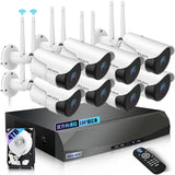 画像をギャラリービューアに読み込む, 【双方向通話・130° 超広角】防犯カメラ ネットワークワイヤレスシステム 屋内 屋外 8台 監視カメラ・録画機セットセキュリティ対策 スマホ対応 無線
