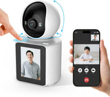 画像をギャラリービューアに読み込む, 【ワンタッチコール機能・ビデオ通話】WEILAILIFE 防犯カメラ ネットワークカメラ Wi-Fiカメラ 防犯カメラ ペットカメラ ドームカメラ 見守りカメラ 屋内 工事不要 ワイヤレス