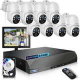 画像をギャラリービューアに読み込む, 【4K800万画素・双方向通話・自動追跡・PTZ制御】 WEILAILIFE 有線 防犯カメラセットランキング 屋内 屋外 poe給電 監視カメラ・録画機セット 8台 防犯カメラセット 10インチモニター付き