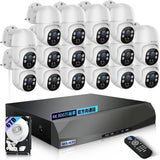 画像をギャラリービューアに読み込む, 【4K800万画素・双方向通話・自動追跡・PTZ制御】 WEILAILIFE 有線 防犯カメラセットランキング 屋内 屋外 poe給電 監視カメラ・録画機セット 16台 防犯カメラセット